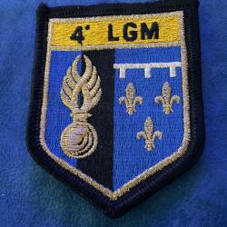 Ancien &eacute;cusson/ patch tissu brod&eacute; 4i&egrave;me l&eacute;gion de gendarmerie mobile d'Orl&eacute;ans