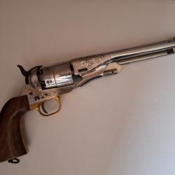 Colt Army 1860 Centenial acier blanc Pietta