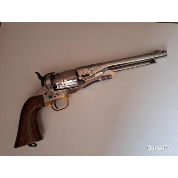 Colt Army 1860 Centenial acier blanc Pietta