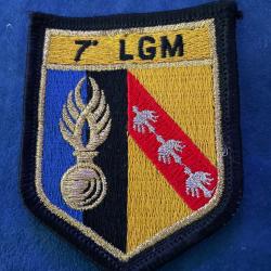 Ancien &eacute;cusson/ patch tissu brod&eacute; 7i&egrave;me l&eacute;gion de gendarmerie mobile de Metz