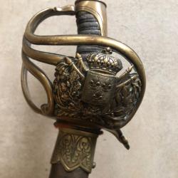 Beau sabre de garde du corps du roi 1814 provenance familiale