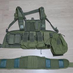 Gilet Chest Rig Operator Bulldog Tactical Gear Vert + ceinture