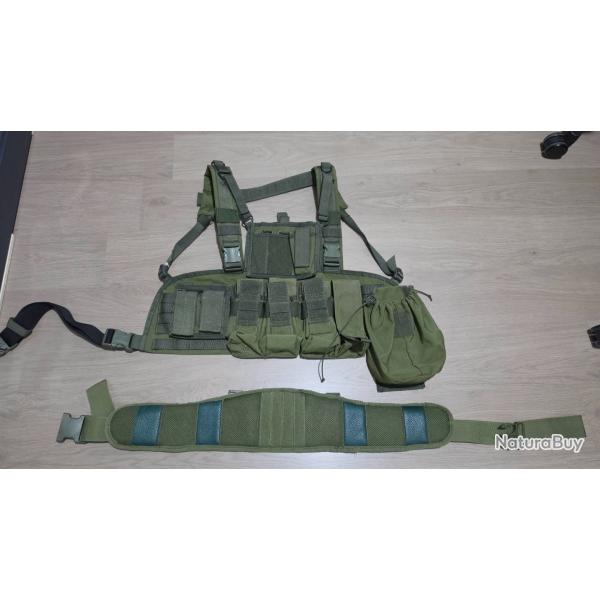 Gilet Chest Rig Operator Bulldog Tactical Gear Vert + ceinture