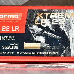 Munitions Norma XTREME 22 LR par 500 lot de 10 boites