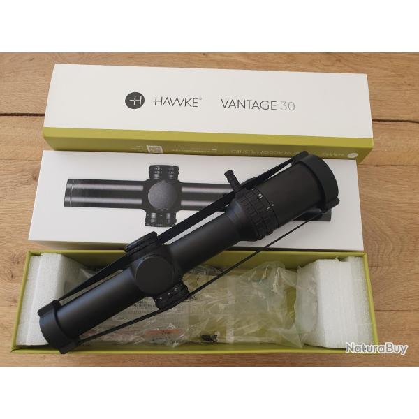 DISPO : nouvelle lunette HAWKE s�rie VANTAGE HD 30 mod�le 1-8x24 r�ticule lumineux CIRCLE DOT