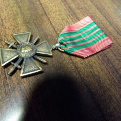 croix guerre seconde guerre mondiale ww2 variante bijoutier  1939 + 1945 les deux au dos