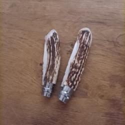 Paire Opinels cerf 9/8