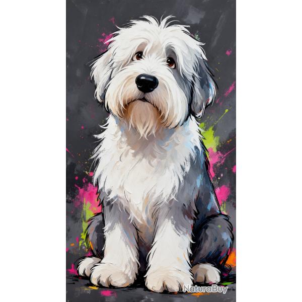 BOBTAIL - autocollant chien de berger - collection GALT DOGS