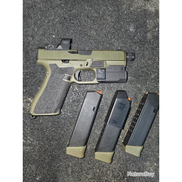 GLOCK 45 HUNTER + GTL II + HEX DRAGONFLY