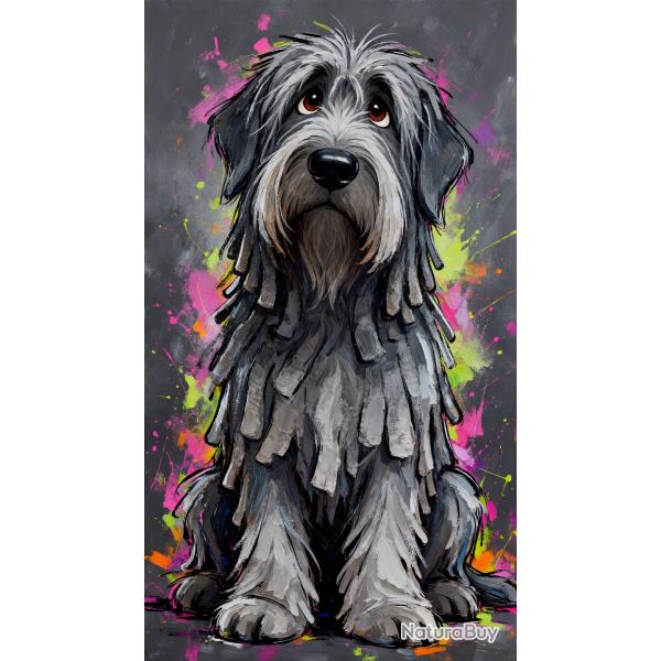 BERGER DE BERGAME - autocollant chien de berger - collection GALT DOGS
