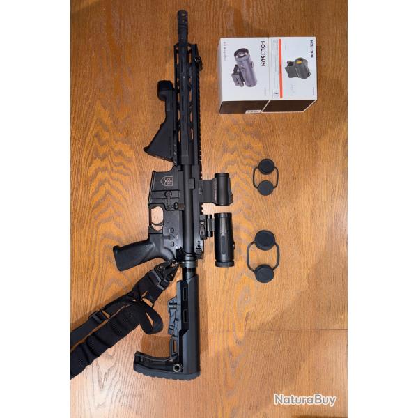 Holosun HS403R + Magnifier HM6X 6x - Quasi neuf