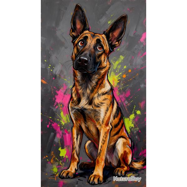 BERGER HOLLANDAIS - autocollant chien de berger - collection GALT DOGS