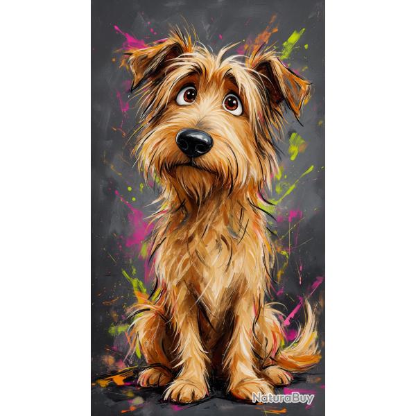 BERGER DES PYRENEES A POIL LONG - autocollant chien de berger - collection GALT DOGS