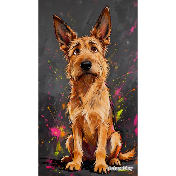 BERGER PICARD - autocollant chien de berger - collection GALT DOGS