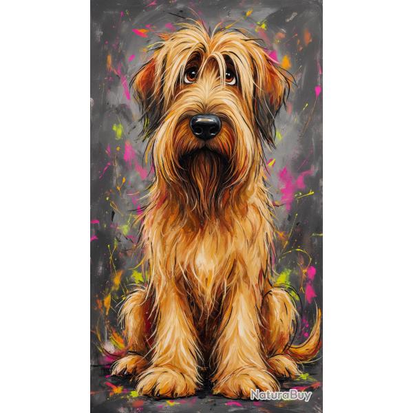 BRIARD - autocollant chien de berger - collection GALT DOGS