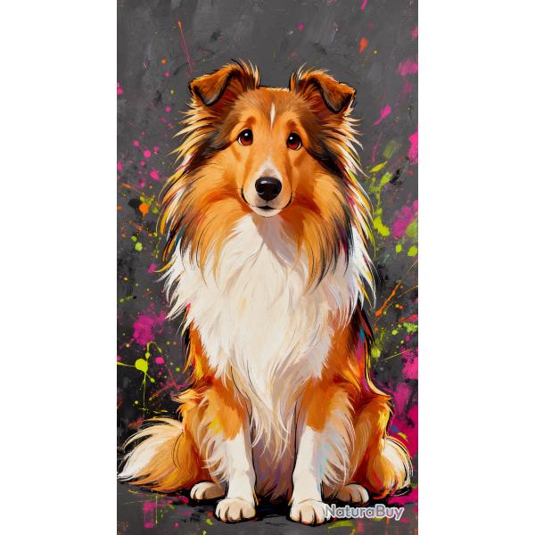 BERGER DES SHETLAND - autocollant chien de berger - collection GALT DOGS