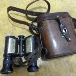 jumelle officier Fran&ccedil;ais r&eacute;glementaire MG ww1 avec silhouette poilu chasseur &agrave; cheval HUE