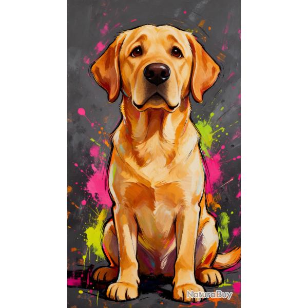 LABRADOR RETRIEVER - autocollant chien de chasse - collection GALT DOGS