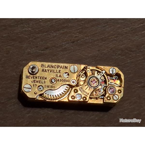 M�canisme de montre R.59 Blancpain Rayville SA 610521 non r�vis�.