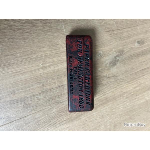 Bo�te cartouche papier poudre noire cal44