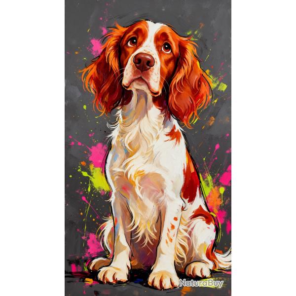 SPRINGER GALLOIS - autocollant chien de chasse - collection GALT DOGS