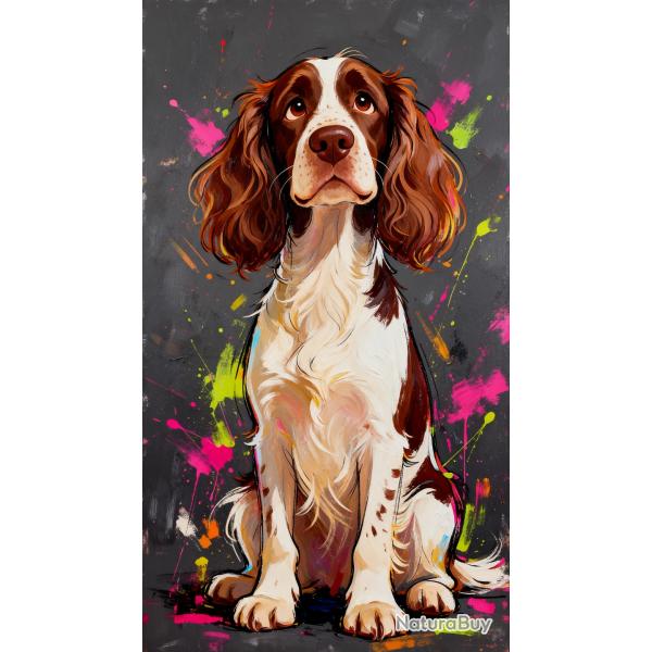 Springer anglais - autocollant chien de chasse - collection GALT DOGS