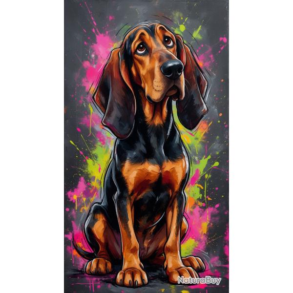 BRUNO DU JURA - autocollant chien de chasse - collection GALT DOGS