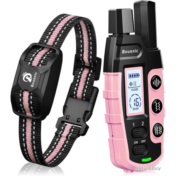 Collier Dressage Chien �ducation �cran LCD �tanche IIP67 3000m 3 Mode Double Vibration Bip Vibration