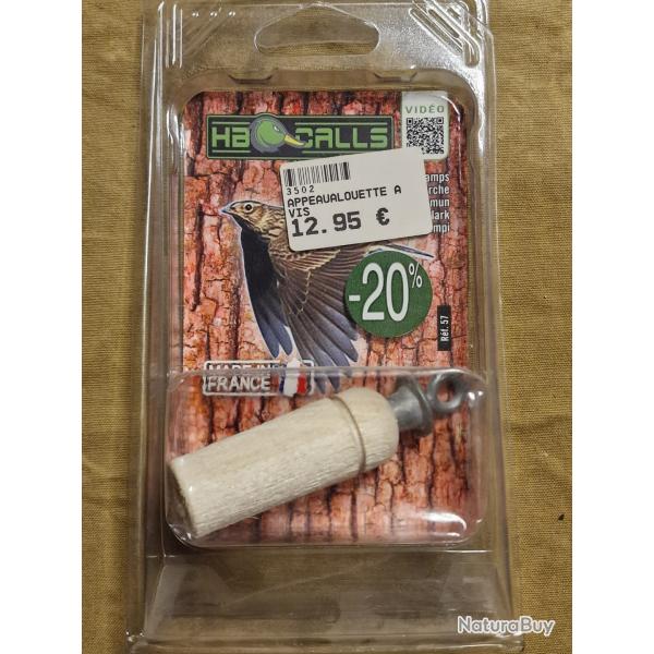 Appeau alouette � vis Helen Baud DESTOCKAGE!!!