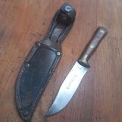 Joli Couteau SABATIER avec &Eacute;tui en cuir
