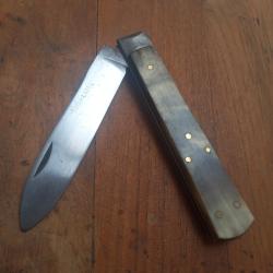 Ancien Couteau R&eacute;gional LE NORMAND 310 PRADEL Manche en Corne