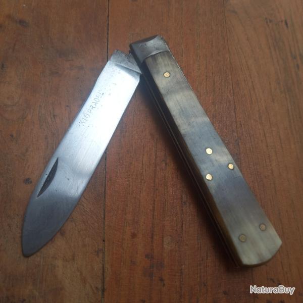 Ancien Couteau R�gional LE NORMAND 310 PRADEL Manche en Corne