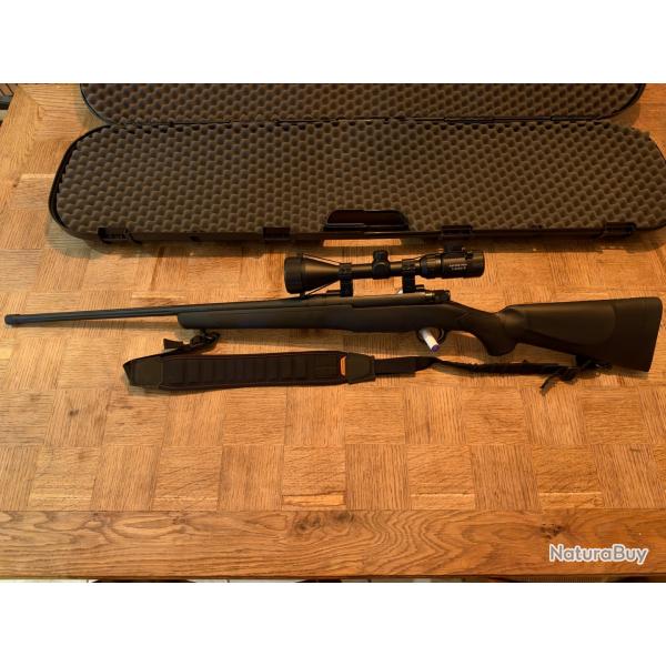 Mossberg Patriot cal. 300 Win Mag � canon filet� et lunette 3-9x50 + valise de transport + bretelle