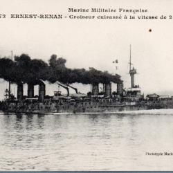 Carte postale ancienne - Marine Militaire Fran&ccedil;aise - Croiseur cuirass&eacute; - N&deg;8988