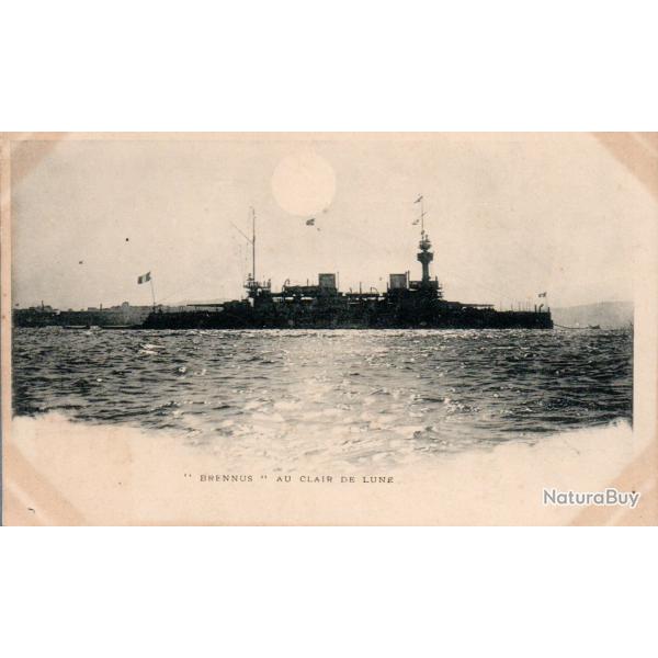 Carte postale ancienne - Cuirass� Brennus au clair de lune - N�8992