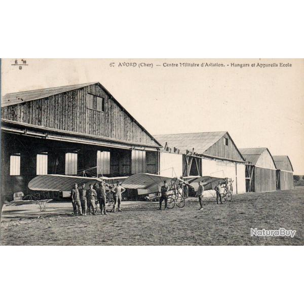 Carte postale ancienne Centre Militaire d'Aviation Avord Cher- N�8996