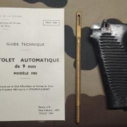 Lot  PA MAC 50 : MAT 1036 - 1 baguette laiton - 1 paire de plaquettes