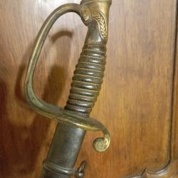 Sabre d'officier d'infanterie Mle 1845 fabrication de guerre 1870