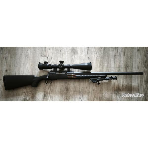 Carabine Savage Axis canon lourd + lunettes + bi pied cal. 308