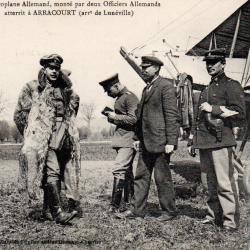 Carte postale ancienne - A&eacute;roplane Allemand &agrave; Arracourt - N&deg;9000