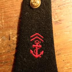 MILITARIA, &eacute;paulette de caporal chef de l'infanterie de marine, TDM, 1950-1970.