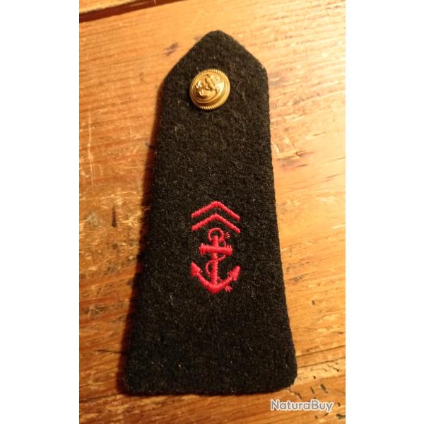MILITARIA, �paulette de caporal chef de l'infanterie de marine, TDM, 1950-1970.