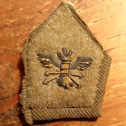 MILITARIA, insigne de col d'officier d'Etat Major de r&eacute;giment d'infanterie, mod&egrave;le 39.