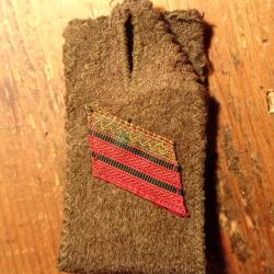 MILITARIA, passant d'&eacute;paule de caporal chef de r&eacute;giment d'infanterie, mod&egrave;le 39.
