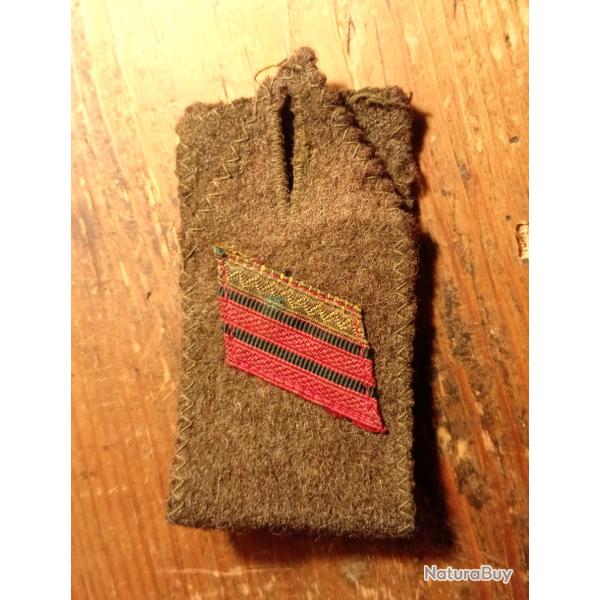 MILITARIA, passant d'�paule de caporal chef de r�giment d'infanterie, mod�le 39.