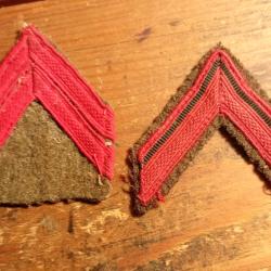 MILITARIA, insigne de manche mod&egrave;le 45, Alg&eacute;rie Indochine.