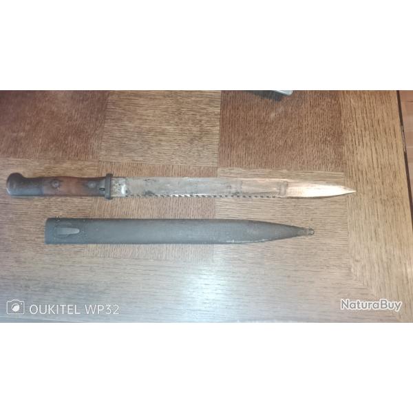 Ba�onnette allemande dents de scie fourreau Samson Werk "ersatz"