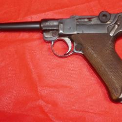 Pistolet LUGER P08 ERFURT POLICE Bi-dat&eacute; 1912/1920 avec S&eacute;curit&eacute; Schiwy