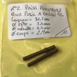 VENDU PAR LE-CUIRASSIER N&deg;2 PAIRE PERCUTEURS FUSIL &Agrave; CHIENS PERCUSSION CENTRALE