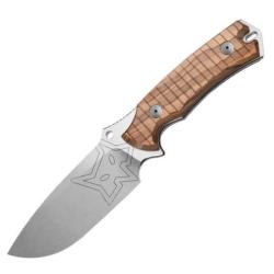 Couteau fixe Fox "OXYLOS" Bushcraft manche olivier acier N690